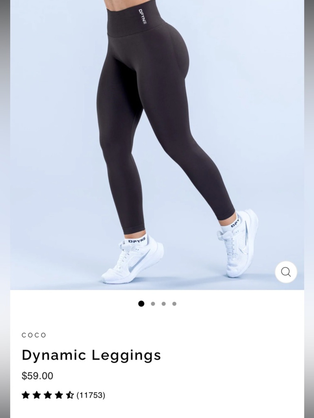 Dfyne Dynamic Leggings - Chocolate Brown